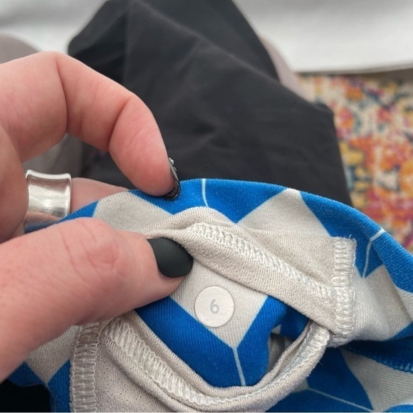 LULULEMON Women’s Astro Wunder Under Crop Black/blue size: 6 - Picture 7 of 11